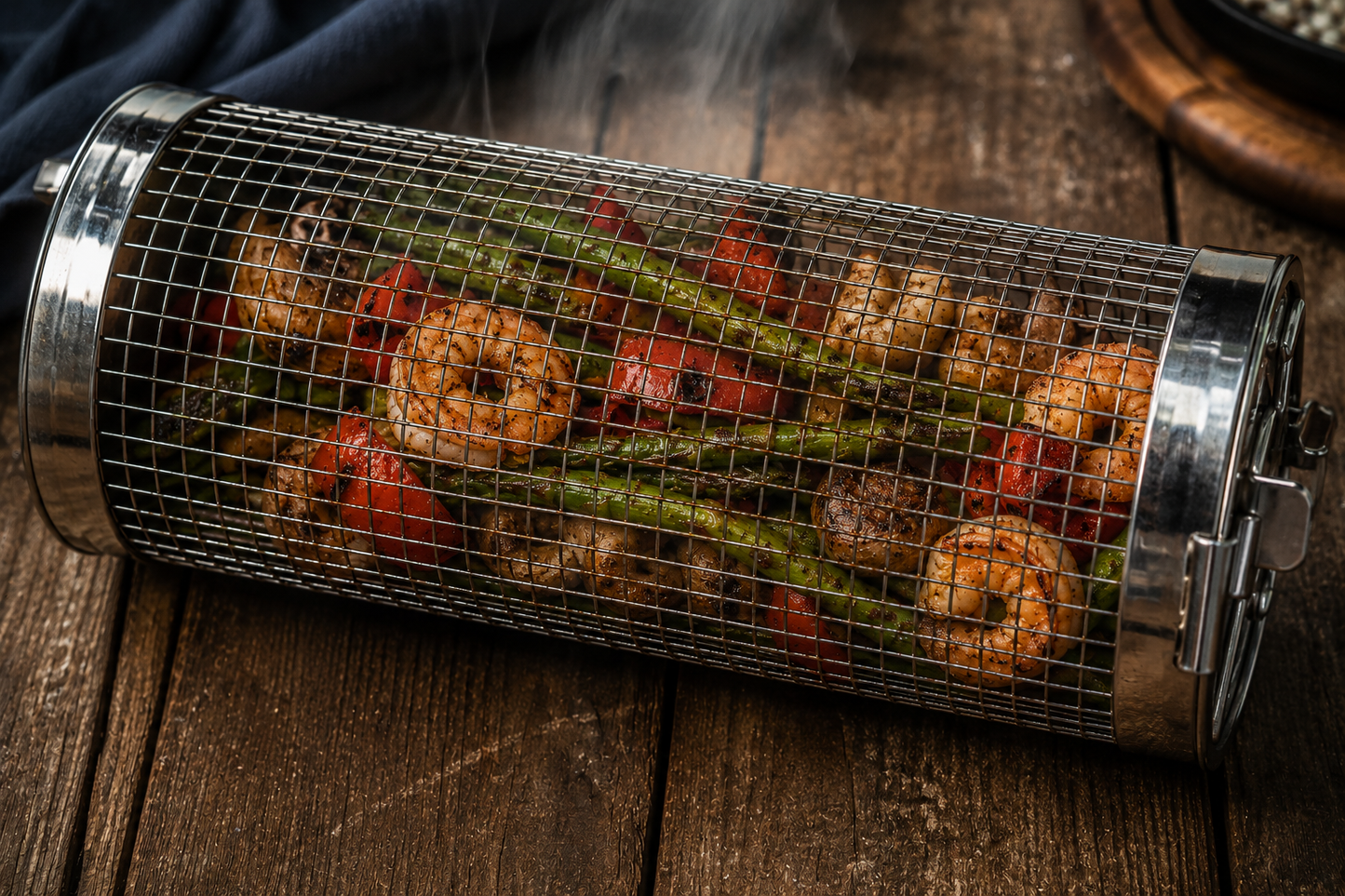 🔥 Panier Barbecue Inox — Vrai goût de BBQ