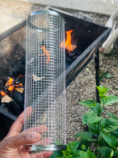 🔥 Panier Barbecue Inox — Vrai goût de BBQ