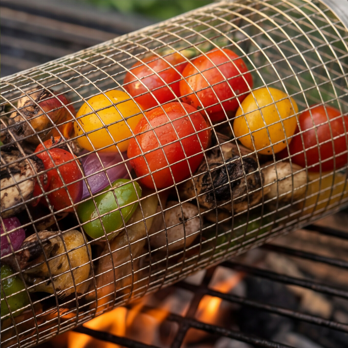 🔥 Panier Barbecue Inox — Vrai goût de BBQ