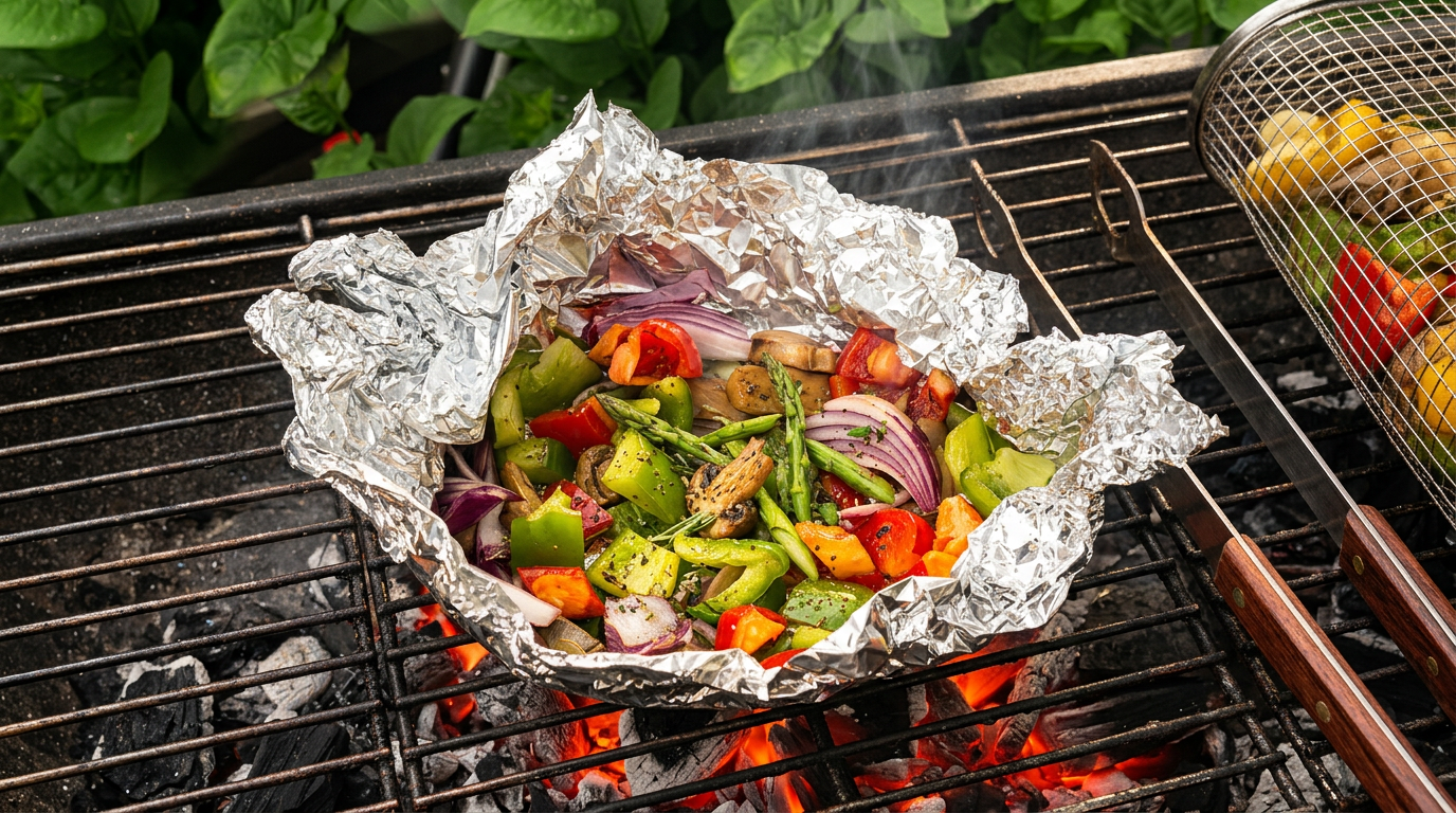 🔥 Panier Barbecue Inox — Vrai goût de BBQ