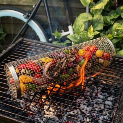 🔥 Panier Barbecue Inox — Vrai goût de BBQ